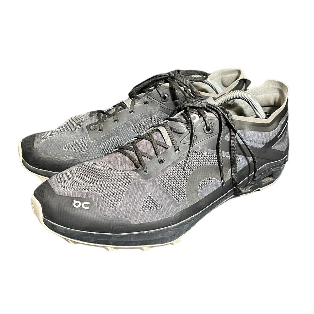 On Cloudventure Peak 3 Trail Running Shoes Black Gray‎ Mens Size 11.5